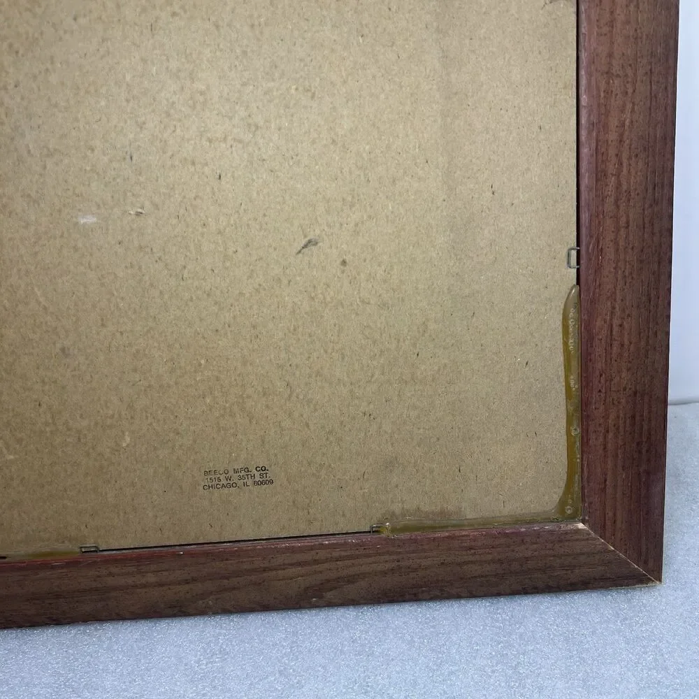 Vintage Chivas Regal Blended Scotch Whisky Mirror Bar Pub Sign 23x17” Wood Frame